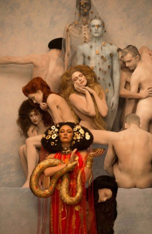 Inge-Prader_s-recreation-of-Gustav-Klimt_s-Medicine-1899–19071